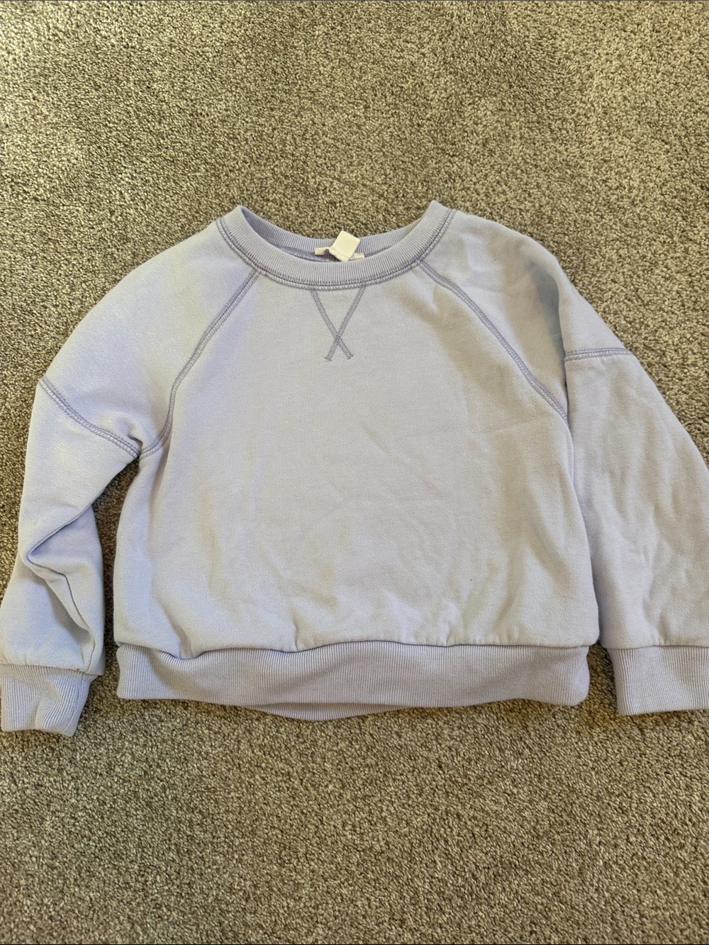 Crewcuts Light Lavender Crewneck Sweatshirt